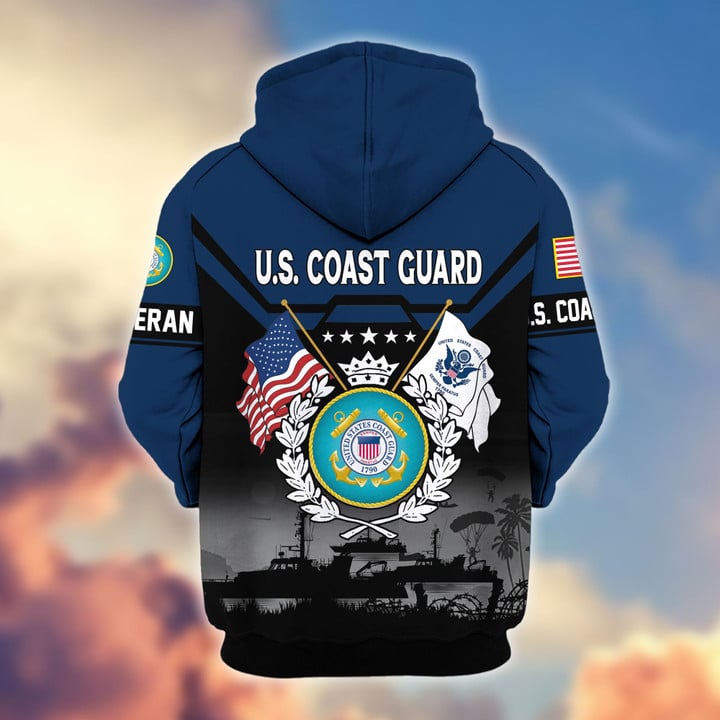 Premium US Veterans Zip Hoodie BPHN011014