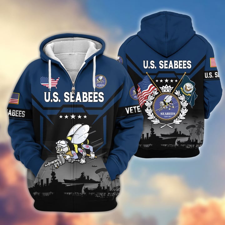 Premium US Veterans Zip Hoodie BPHN011014