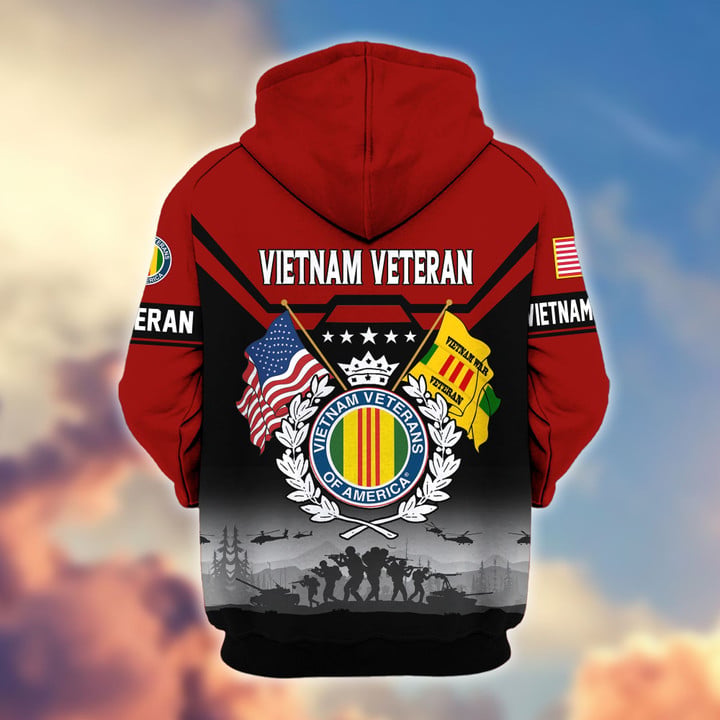 Premium US Veterans Zip Hoodie BPHN011014