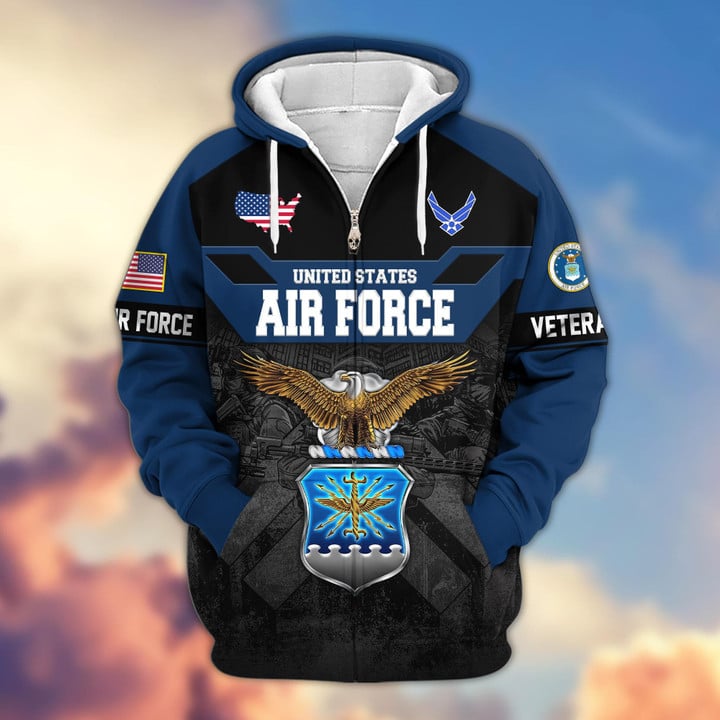 Premium US Veterans Zip Hoodie ATTN011023