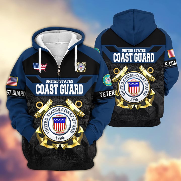 Premium US Veterans Zip Hoodie ATTN011023