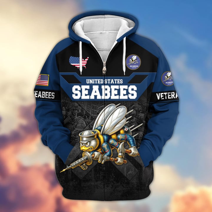 Premium US Veterans Zip Hoodie ATTN011023