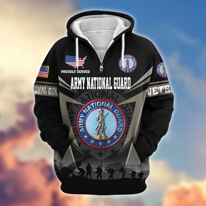 Premium US Veterans Zip Hoodie BPHN131012