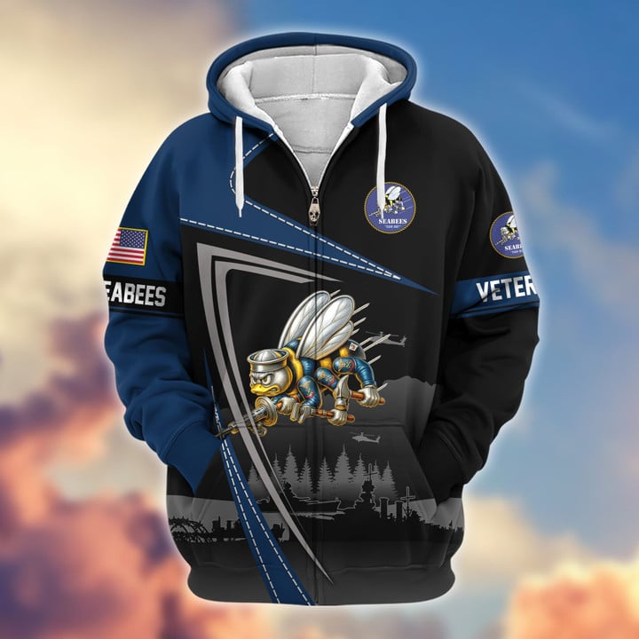 Premium US Veterans Zip Hoodie BPHN091011