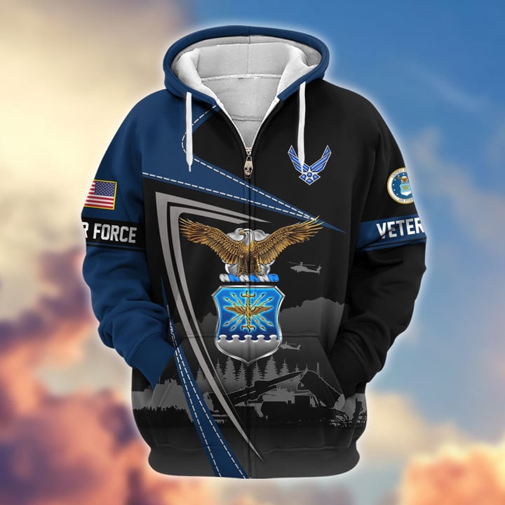 Premium US Veterans Zip Hoodie BPHN091011