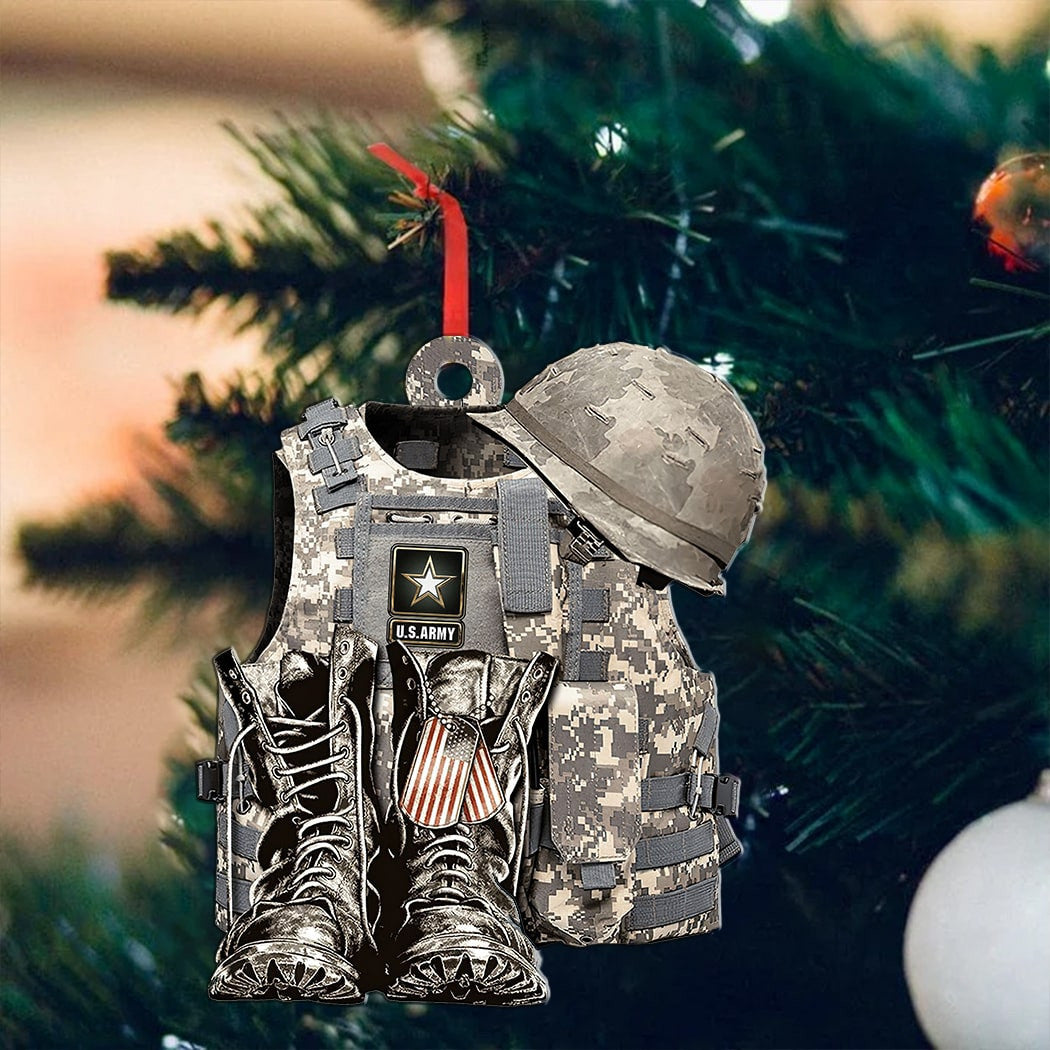 Premium Multiple Services US Veteran Ornament NPVC140902