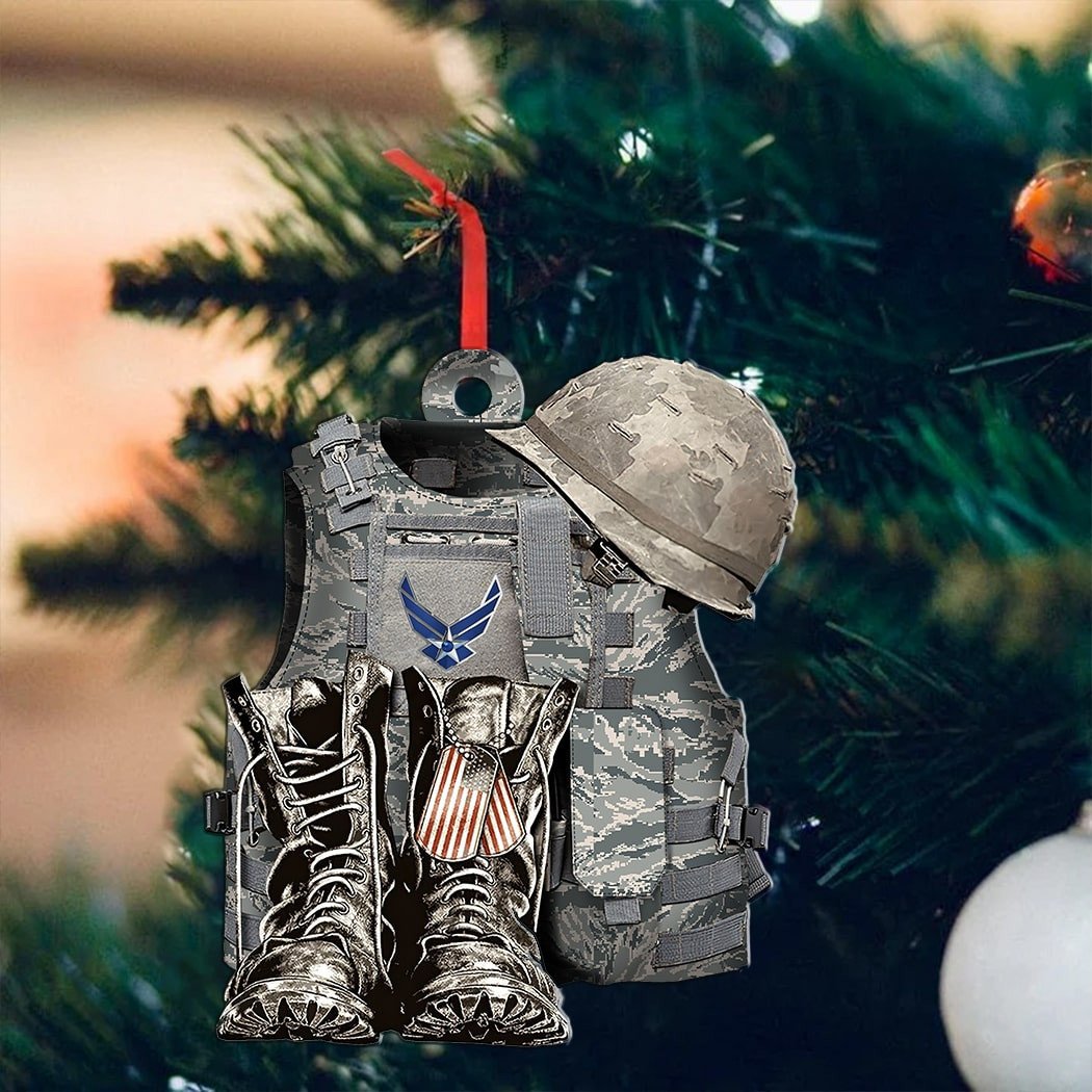 Premium Multiple Services US Veteran Ornament NPVC140902