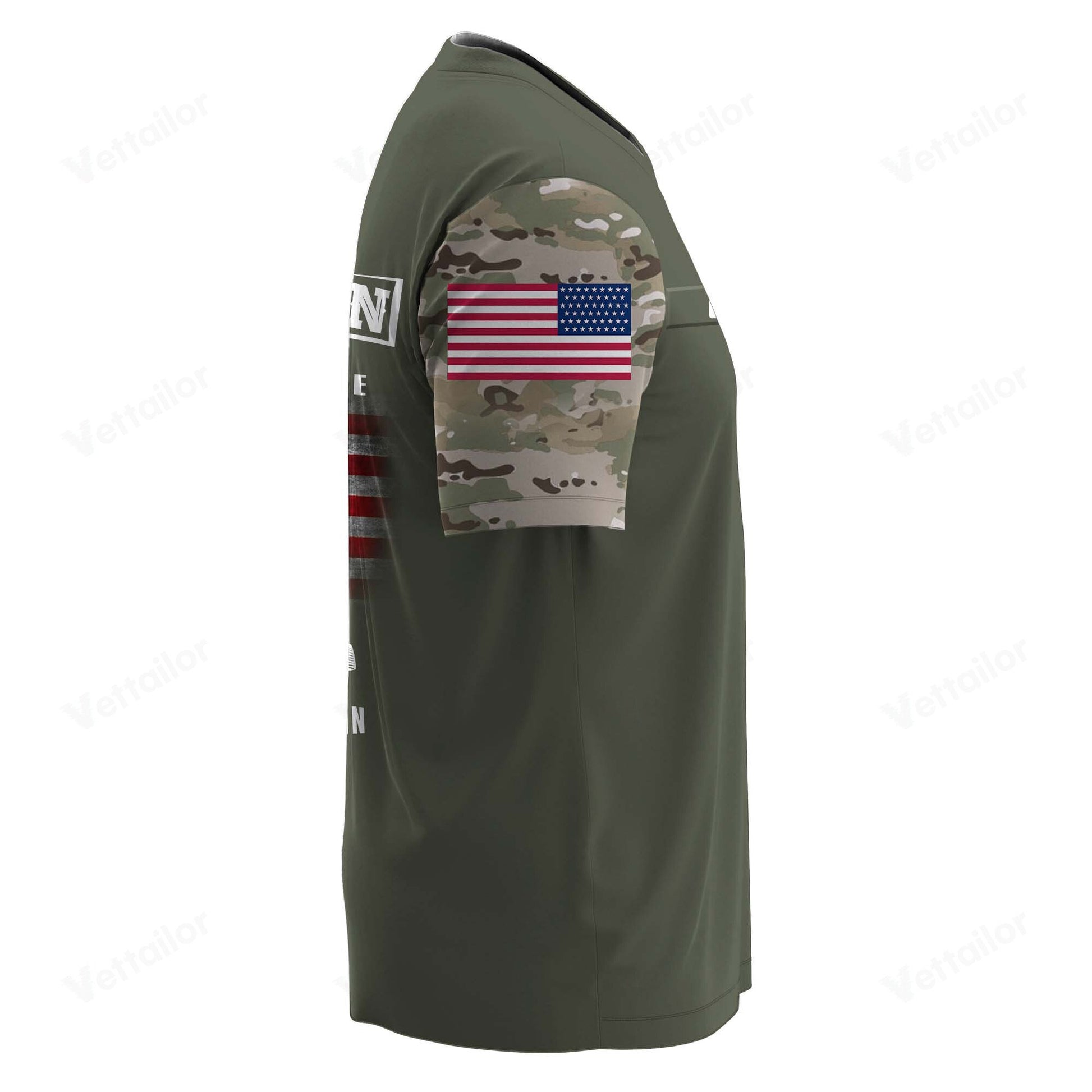 Veteran T-Shirt x "I Am A US Veteran" #000001