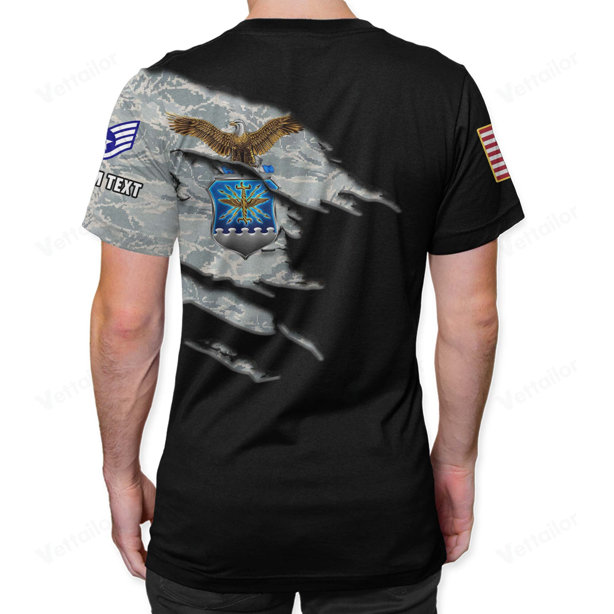 Customized U.S. Air Force Camouflage T-Shirt #000529