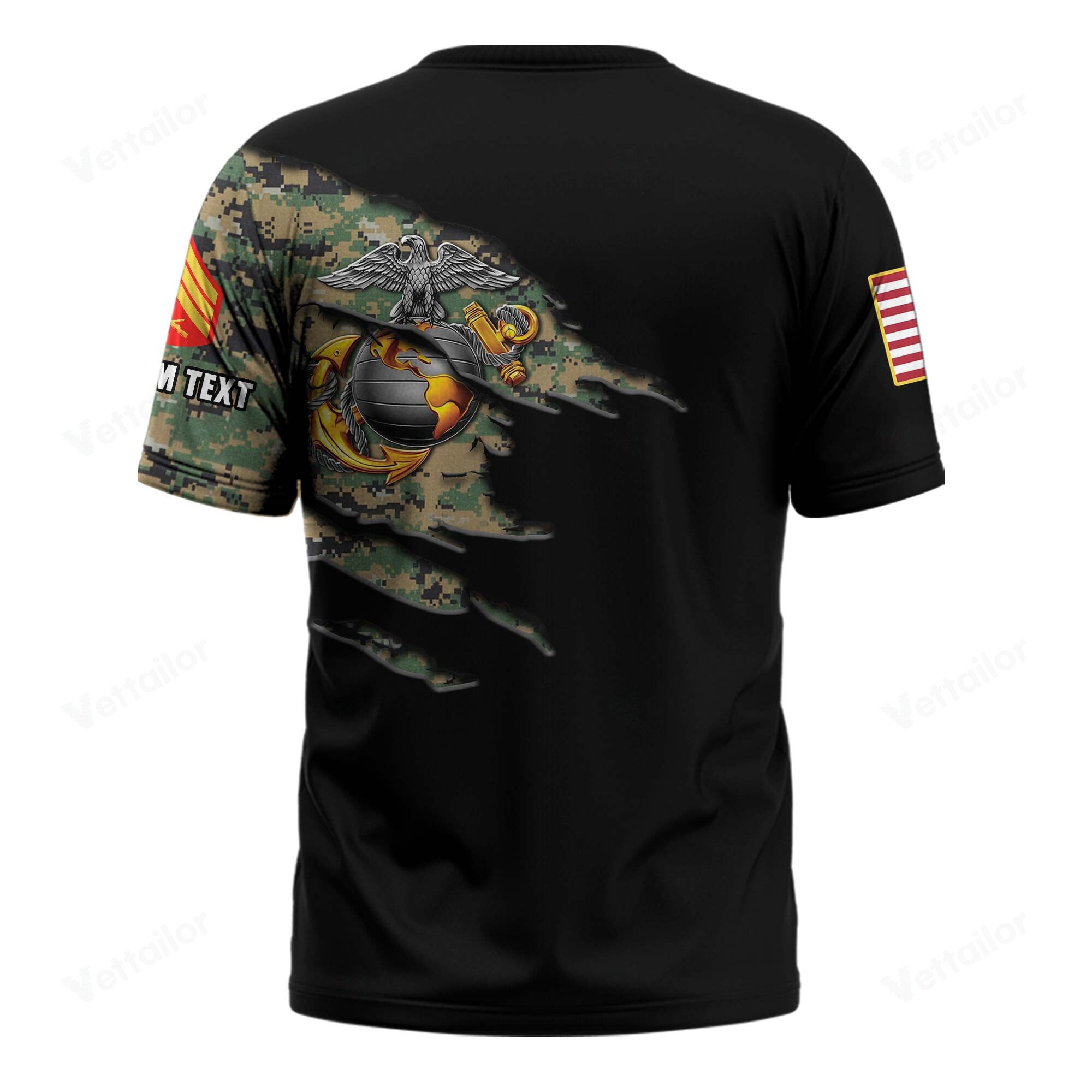 Customized U.S. Marines Camouflage T-Shirt #000531