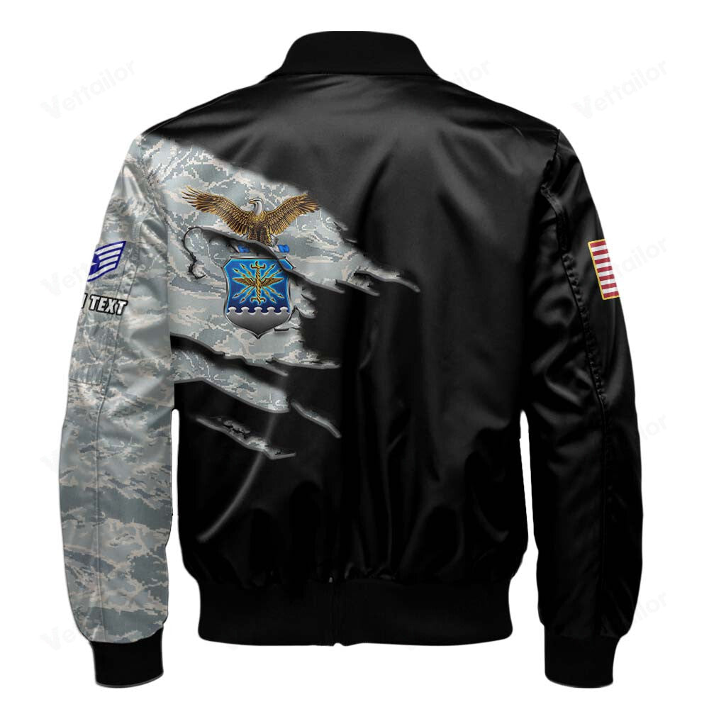 Customized U.S. Air Force Camouflage Bomber Jacket #000529