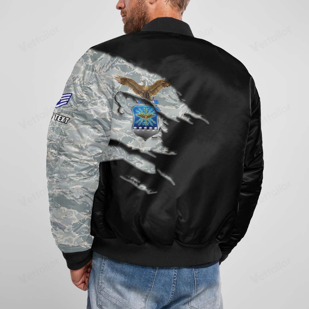 Customized U.S. Air Force Camouflage Bomber Jacket #000529