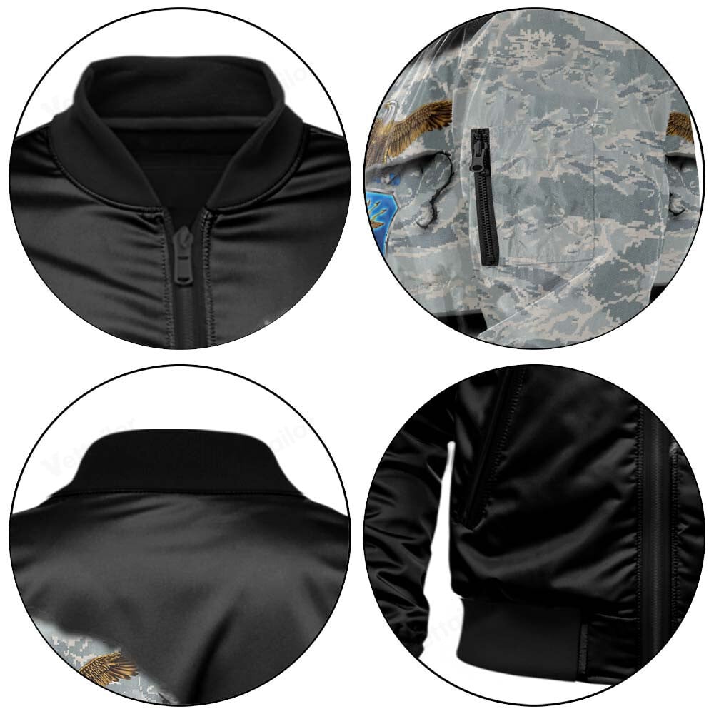 Customized U.S. Air Force Camouflage Bomber Jacket #000529
