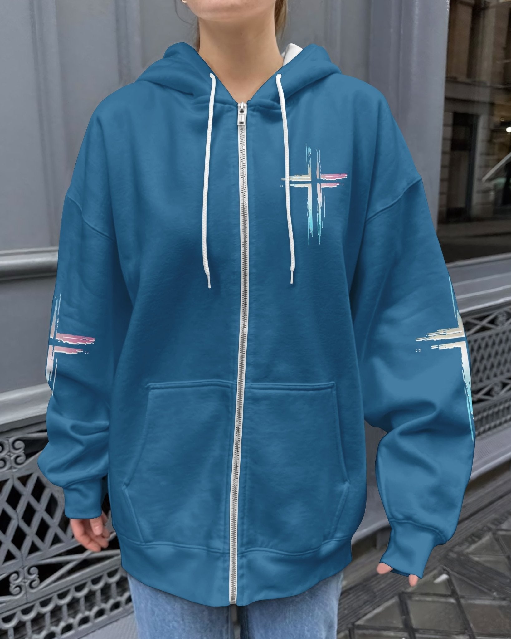 Unchanging In A Changing World All Over Print Zip Hoodie
