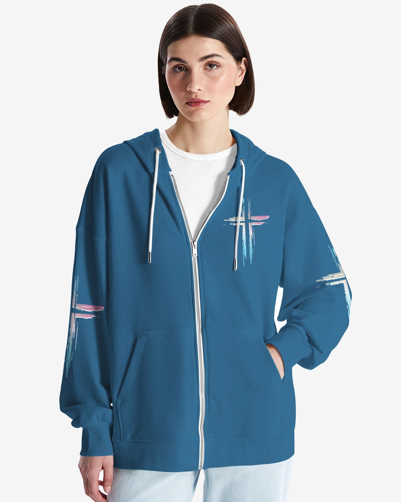 Unchanging In A Changing World All Over Print Zip Hoodie