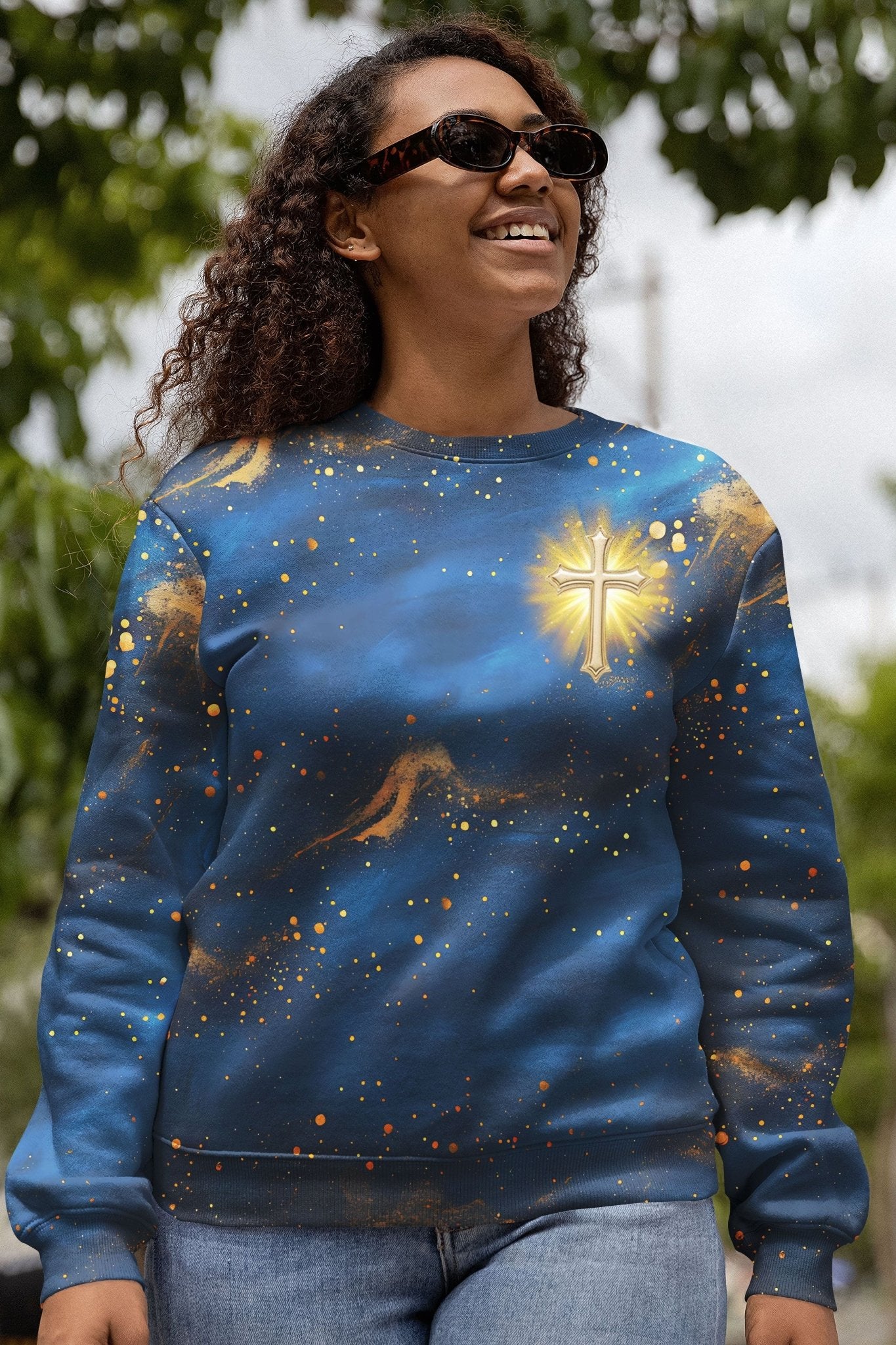 Faith Hope Love & Salvation All Over Print Sweater