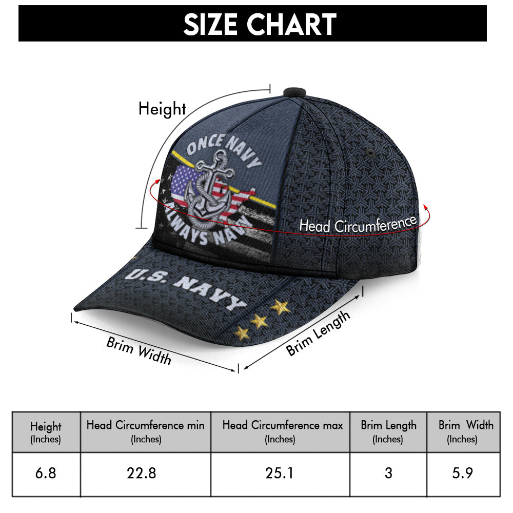 Once Navy Always Navy Classic Cap
