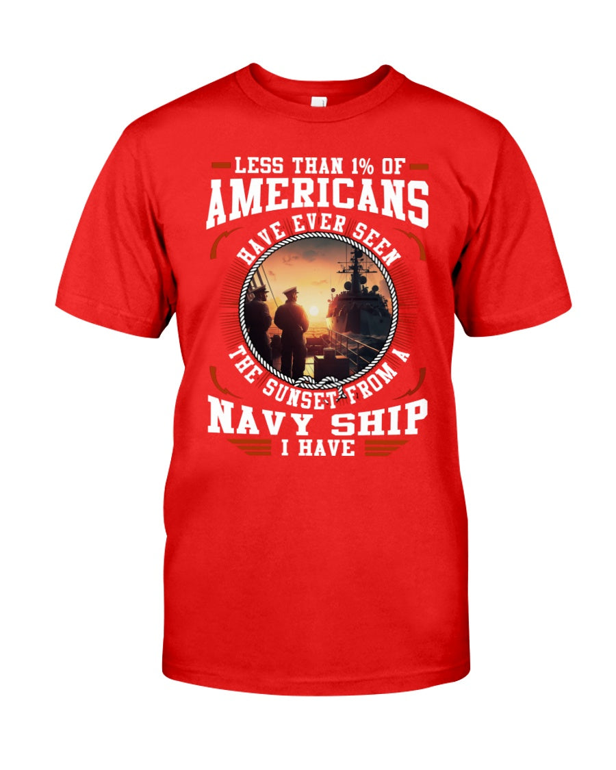Sunset From A Navy Ship - Perfect gift for U.S Veteran Dad Grandpa,