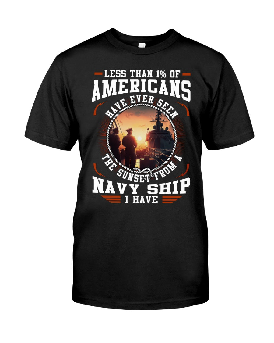 Sunset From A Navy Ship - Perfect gift for U.S Veteran Dad Grandpa,